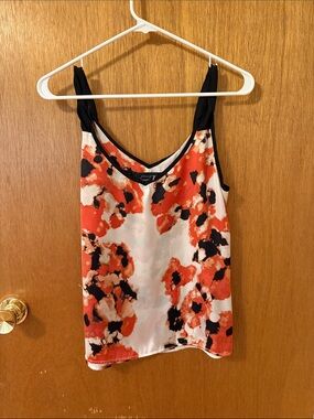 Patterson J. Kincaid Red, Black & White Floral-Print Camisole